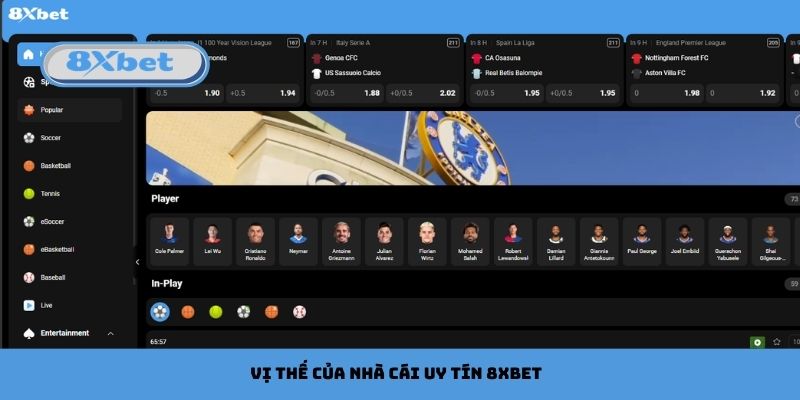 Vị thế của nhà cái uy tín 8xbet
