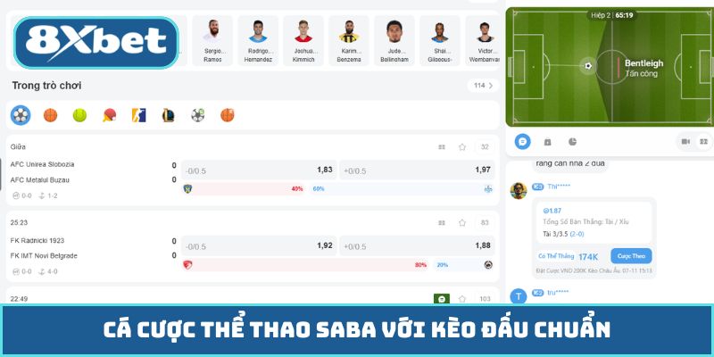 Cá cược thể thao Saba với kèo đấu chuẩn